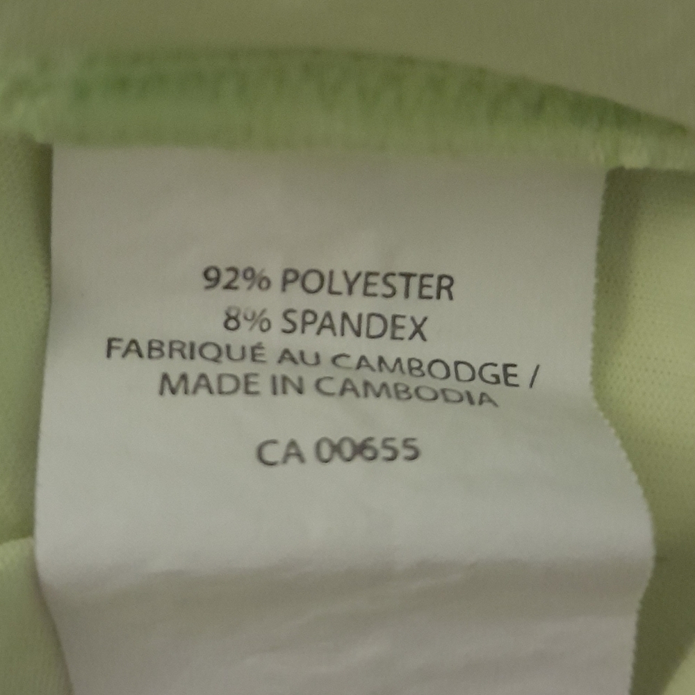 HYBA Top Activewear Running Womens Medium Yellow Neon - Picture 7 of 8